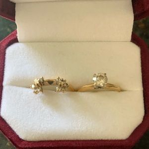 1/2 carat real diamond ring size 5